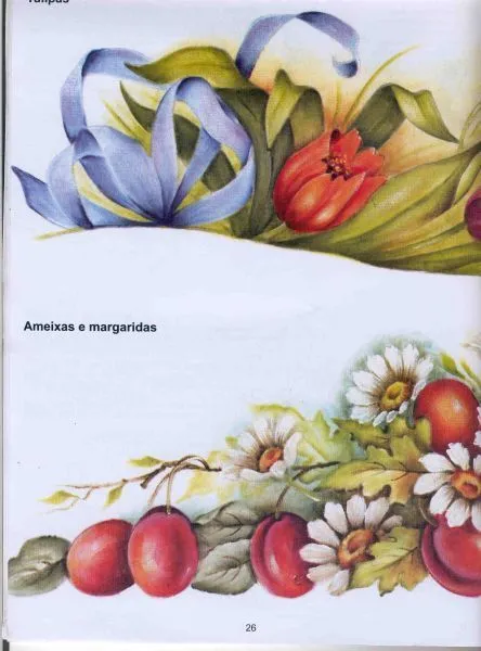Pintura sobre tela de flores - Imagui