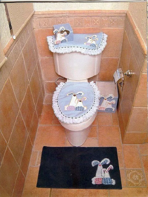 PINTURA SOBRE TELA: listón para decorar los cuartos de baño ...