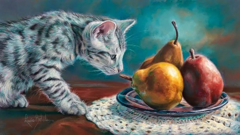 Pinturas & Cuadros: Lienzos de Gatos Pintados al Óleo por Lucie ...