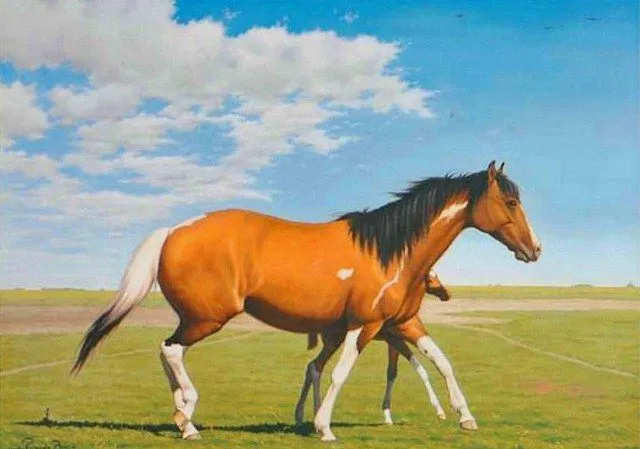 Pinturas & Cuadros: Paisajes con caballos