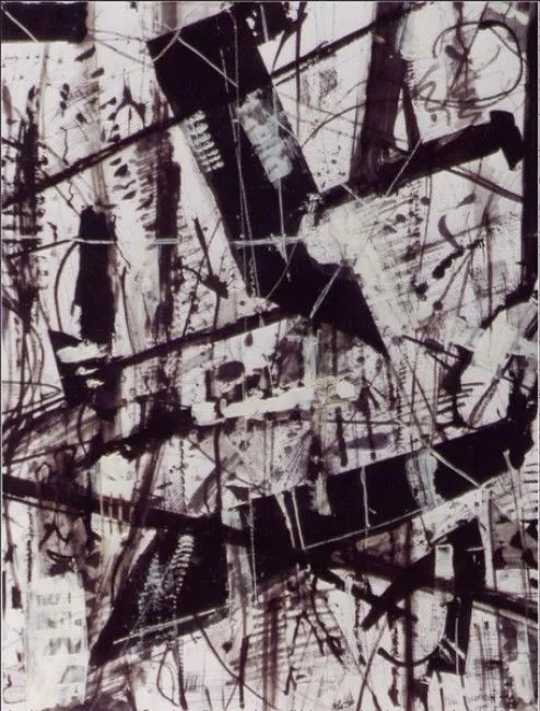 Pinturas de arte abstracto blanco y negro - Imagui