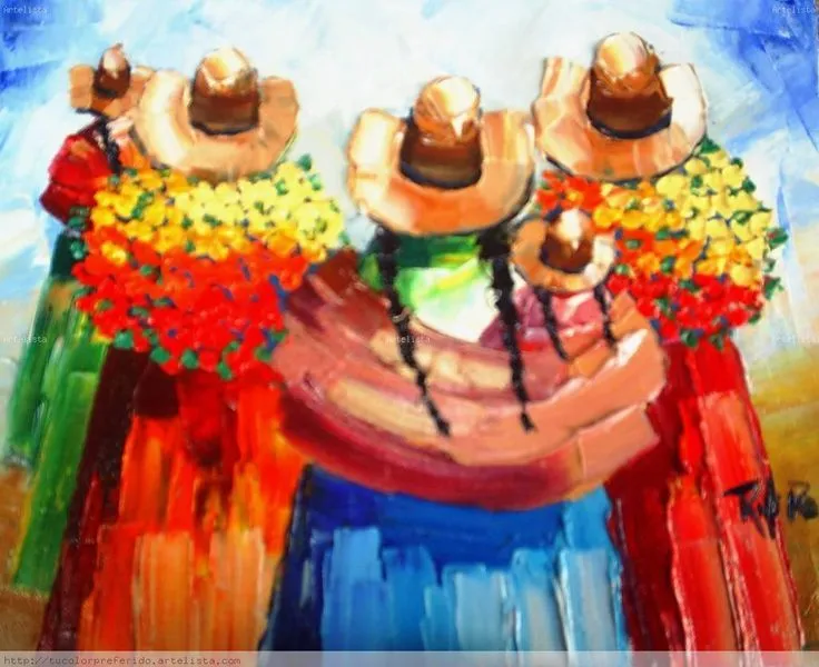 pinturas de cholitas peruanas - Buscar con Google | peruanas ...