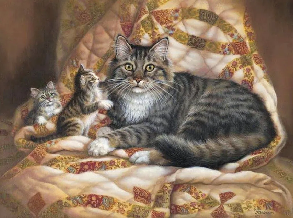 Pinturas Cuadros: Pinturas al Óleo de Animales, Judy Gibson (