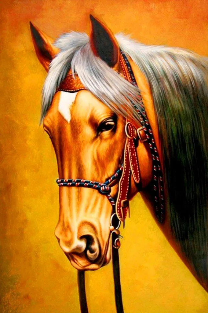 Pinturas Cuadros: Pinturas al óleo de caballos