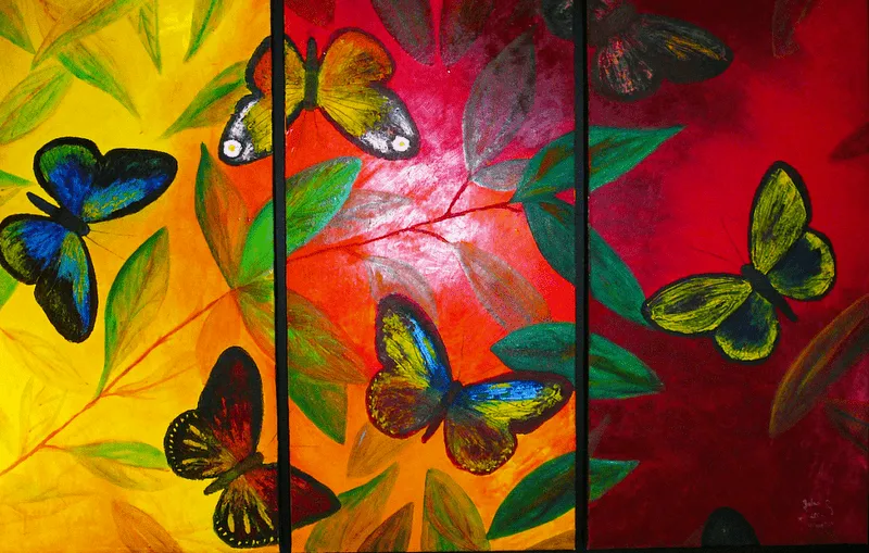 Pinturas de mariposas al oleo - Imagui