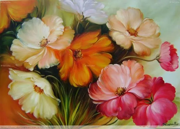 pinturas al oleo de flores abstractas - Buscar con Google ...