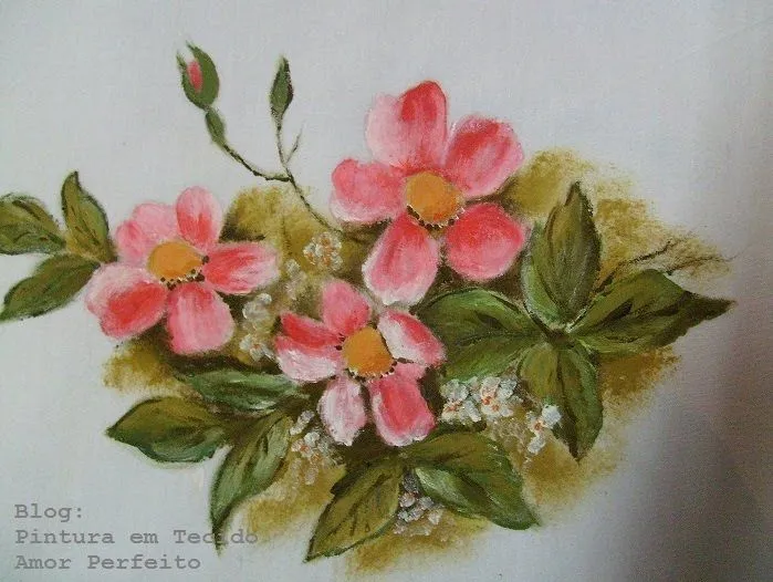 Nuevas pinturas en tecido de rosas - Imagui