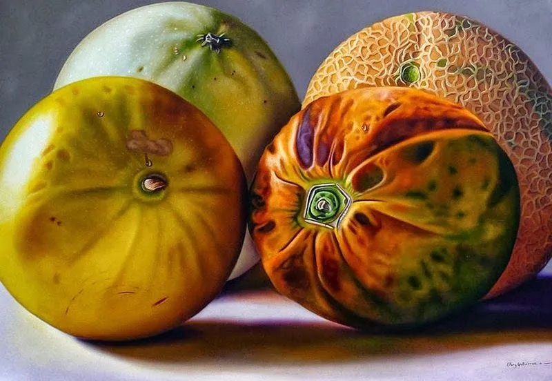 Pinturas Temáticas : Bodegon de Frutas Grandes, Ellery Gutierrez