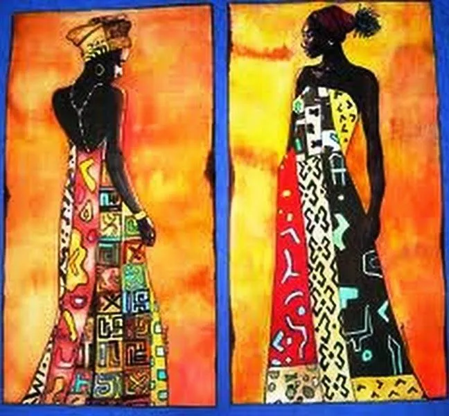 Cuadros Modernos Pinturas y Dibujos : Cuadros Étnicos Africanos ...