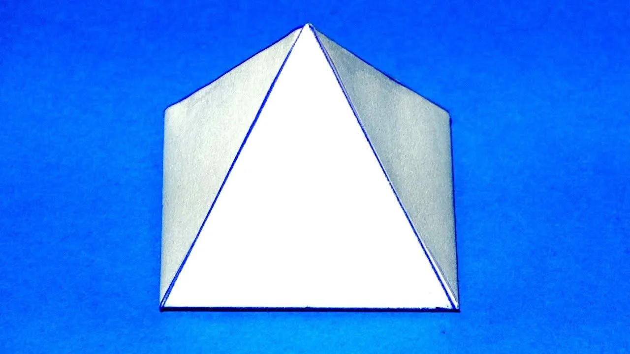 Como hacer una pirámide cuadrangular. Rápido y fácil / Quadrangular pyramid  - YouTube
