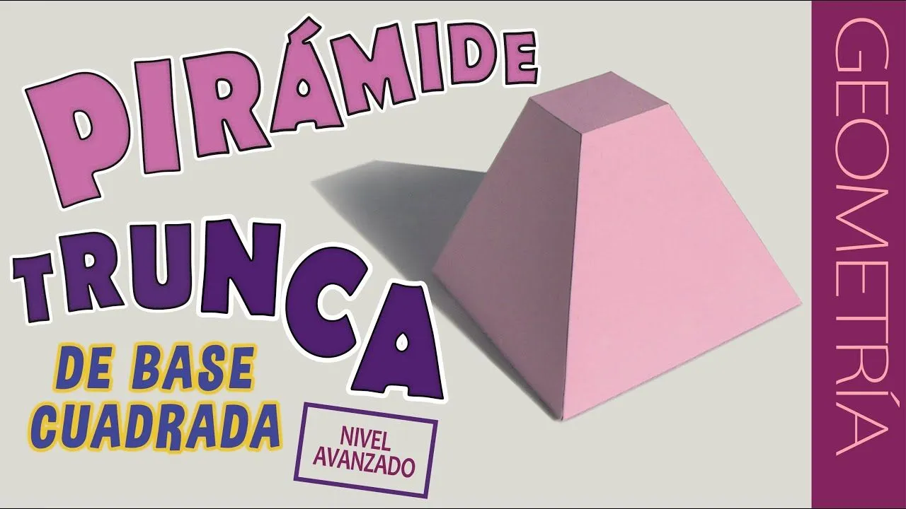 Como hacer una pirámide truncada. PARTE 01 / how to make a truncated  pyramid - YouTube