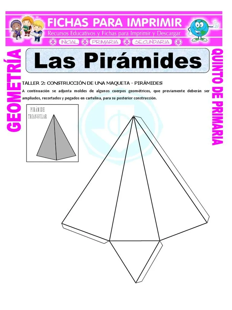 Las Pirámides para Quinto de Primaria | PDF | Formas geométricas |  Geometria clasica