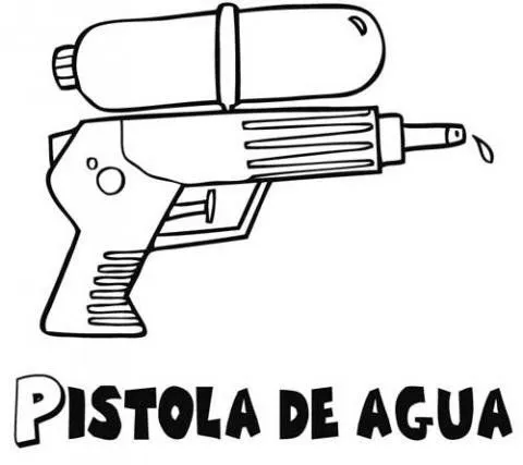 Imprimir: Pistola de agua: Dibujos para colorear