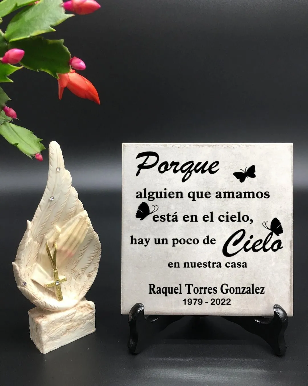 Placa conmemorativa española por la pérdida de un ser querido - Etsy México