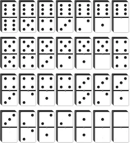 Dibujos de domino-imprimir - Imagui