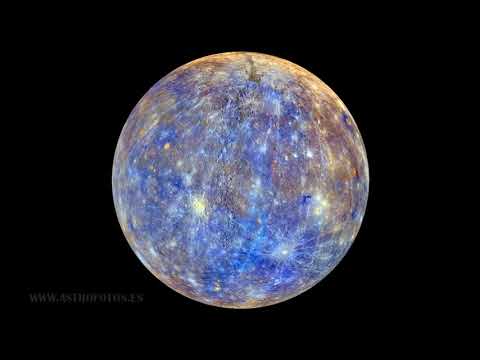 Planeta Mercurio, rotación y colores - YouTube