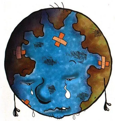 El planeta tierra contaminado - Imagui