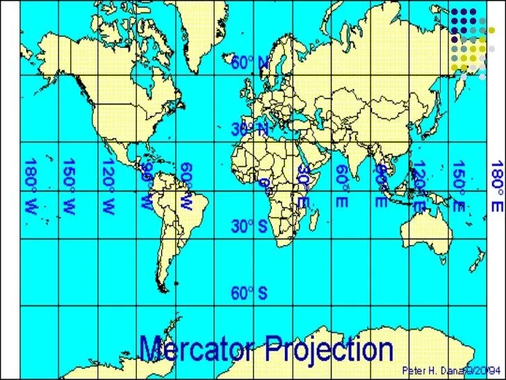 Planisferio meridianos y paralelos con nombres - Imagui