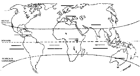 Planisferio con los nombres de los continentes y oceanos - Imagui