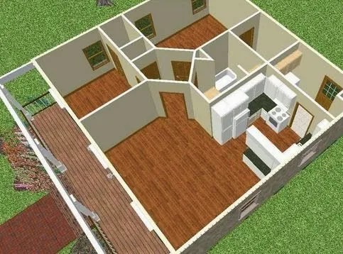 Planos de Casas Pequeñas: planos en 3d de casas
