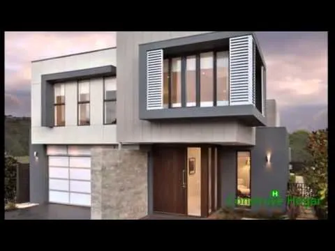 Planos de casas de dos pisos con fachadas modernas - YouTube