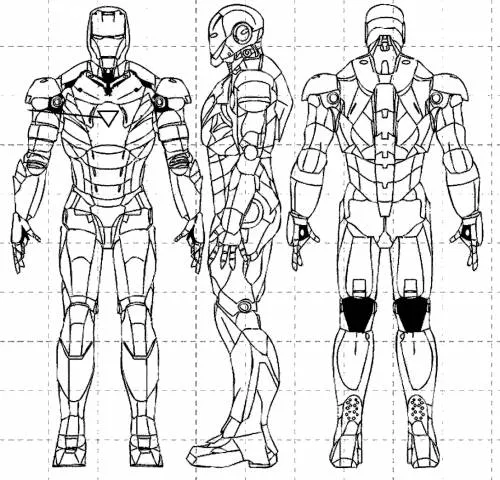 Planos de los trajes de Iron man - Imagui
