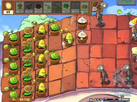 Plantas vs Zombies - Level 5-7 (Español) - YouTube