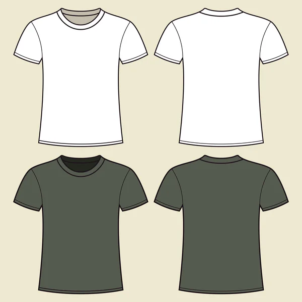 Plantilla de camiseta gris y blanca — Vector stock © nikolae #11441783