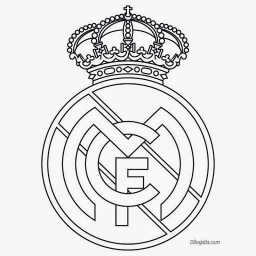 Plantilla del Escudo del Real Madrid. | Ideas y material gratis ...
