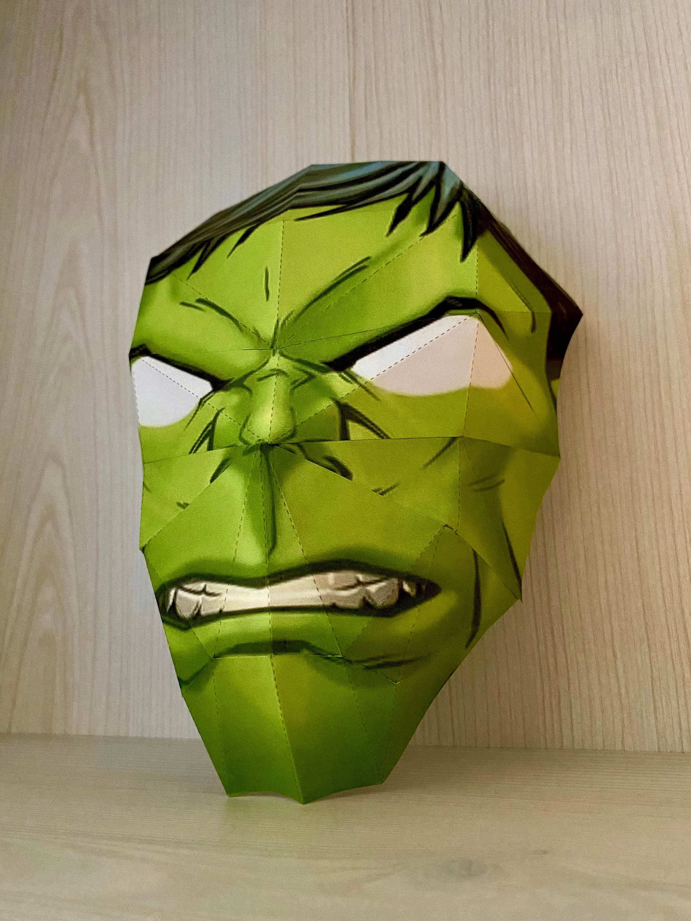 Plantilla de máscara de HulkHulkMáscara de papel 3DPapel de - Etsy México