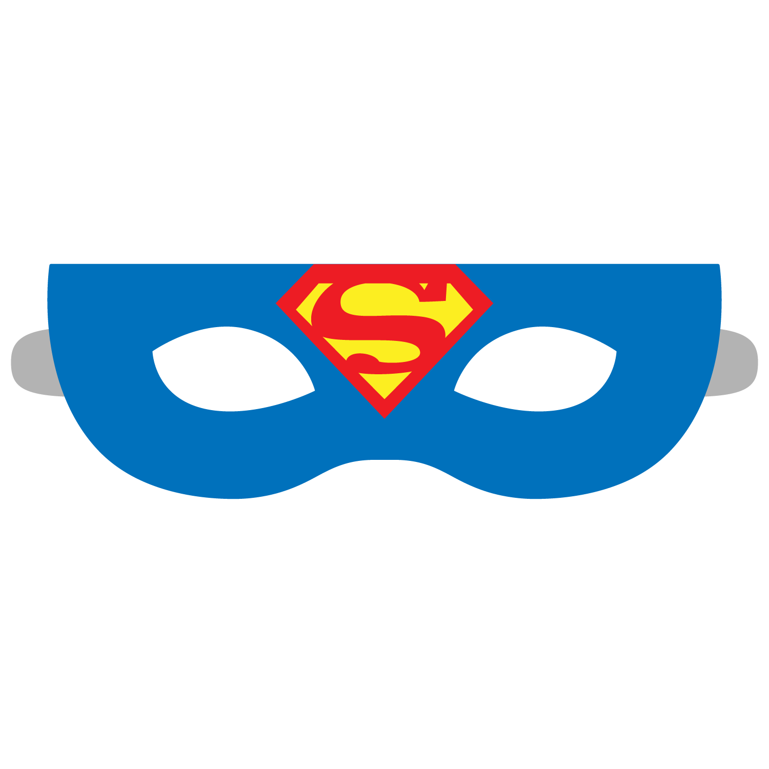 Plantilla de Máscara de Superman | Manualidades de papel para niños