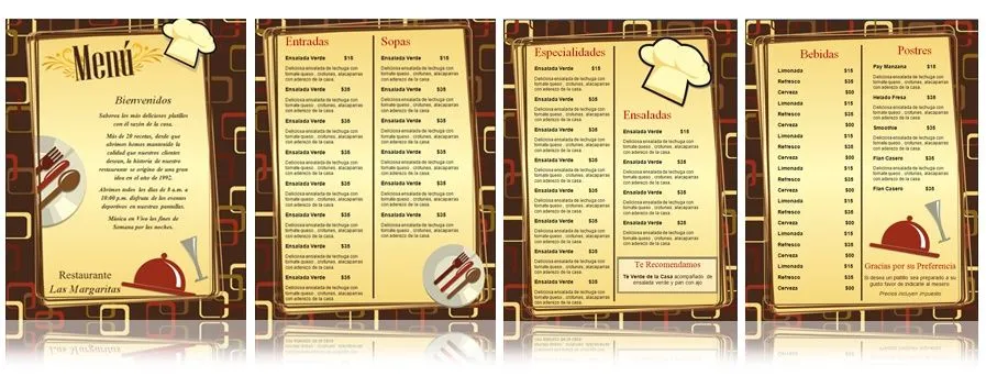 plantilla para menus de restaurante | Menus de Restaurantes ...