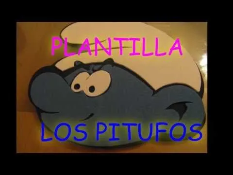 PLANTILLA DE LOS PITUFOS DE GOMA EVA | manualidadesgomaeva