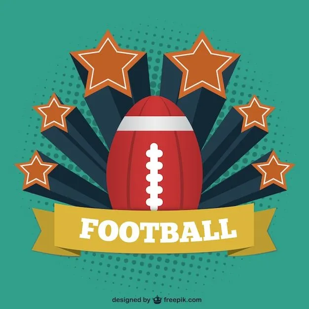 Plantilla vintage de fútbol americano | Descargar Vectores gratis