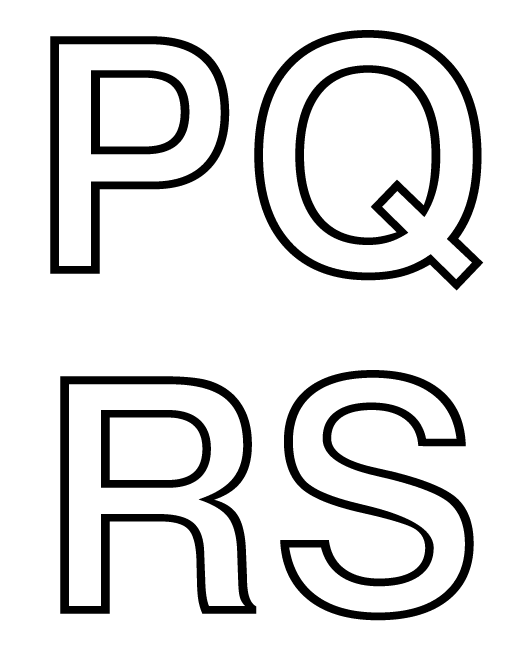Plantillas abecedario con letras grandes - Imagui