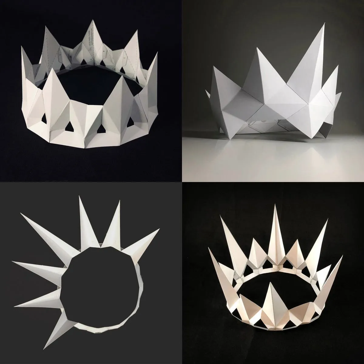 Plantillas de Coronas 3d para vestir y hacer en papel – Lucas Papel Tijera