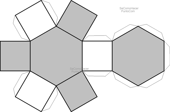 Patrones para realizar figuras geometricas - Imagui
