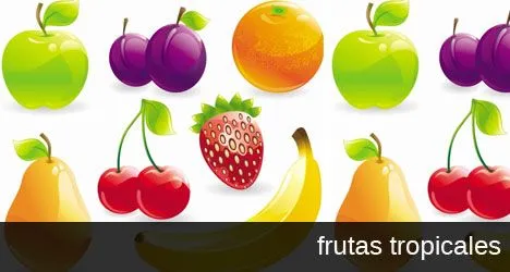 Plantilla de vectores con frutas para Illustrator | Plantilla