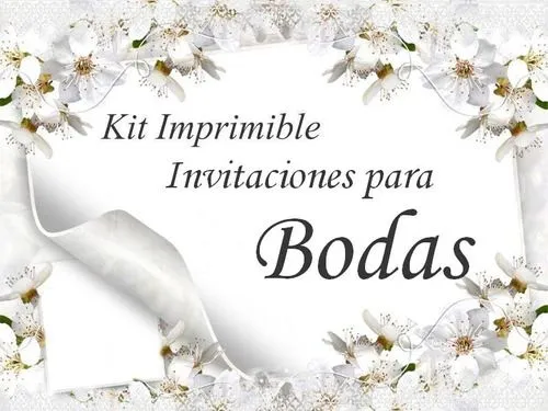 Tarjetas para imprimir para boda - Imagui