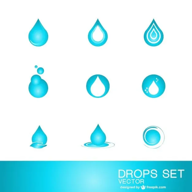 Plantillas de logotipo con gotas de agua | Descargar Vectores gratis