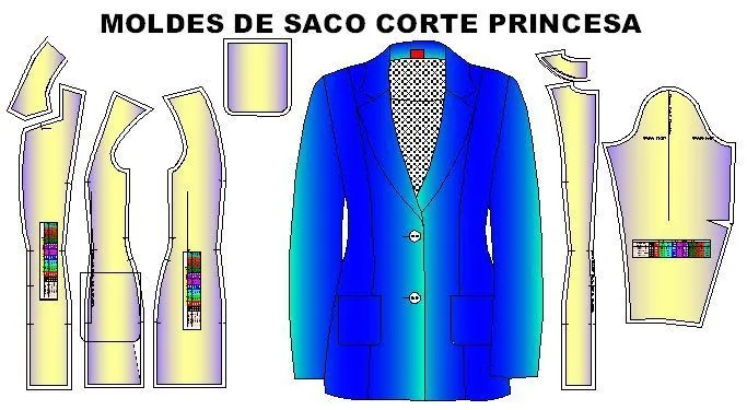 Patrones de Saco on Pinterest | Manga, Tailored Suits and Chanel