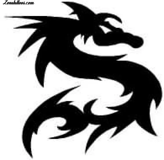 Plantilla de tatuajes de dragones faciles - Imagui