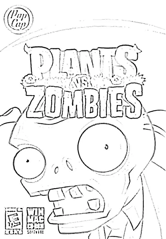 Dibujos para imprimir de zombies vs plantas - Imagui