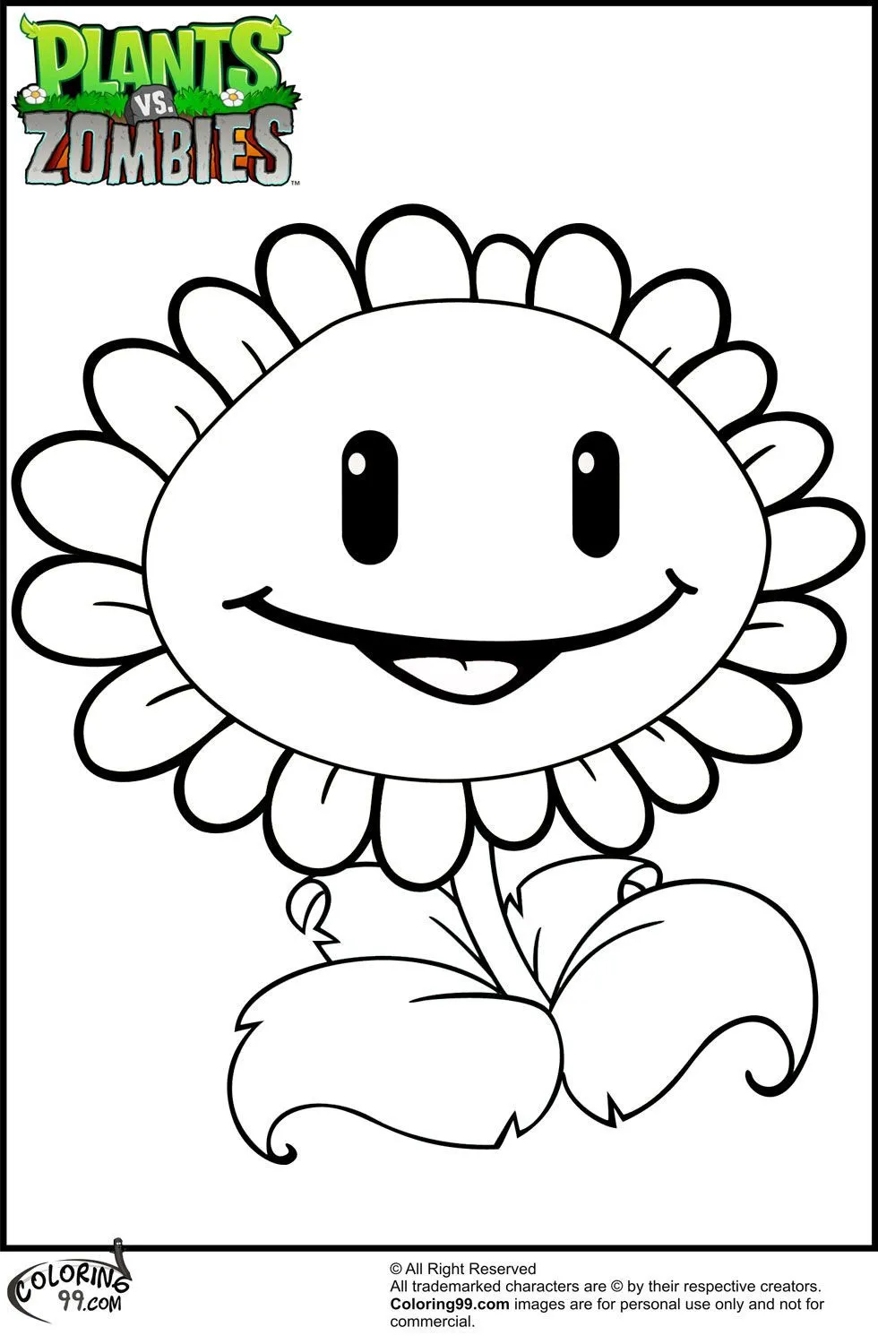 Plants VS Zombies Coloring Pages | Team colors | Dominic 8th ...