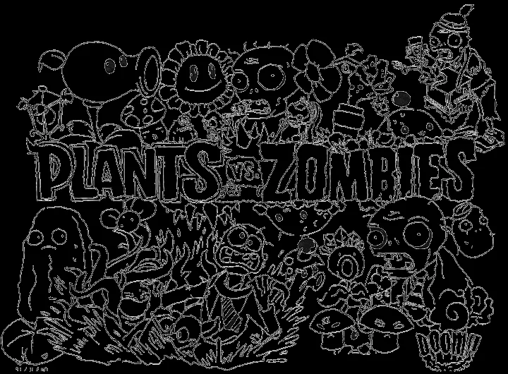 plants vs zombies coloring pages for kids | Coloring Pages For ...