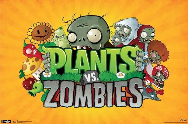 Plants Vs Zombies merchandise - Logo poster from Trends - Plants ...