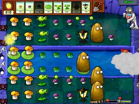 Plants Vs Zombies - Stage 4-7 - YouTube