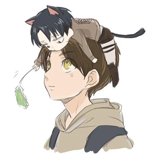 play with me eren... little neko Levi~~~ so cute >.< | ATTACK ON ...