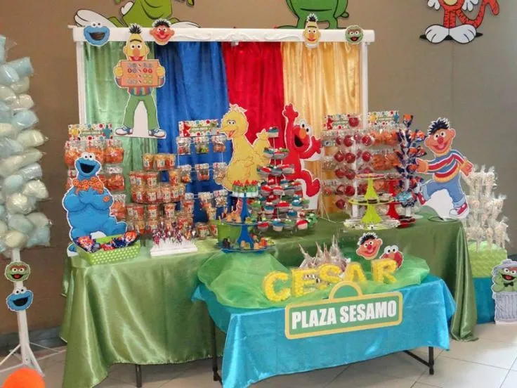 Plaza sesamo | Tema plaza sesamo piñata | Pinterest