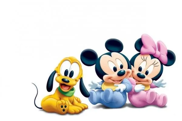 Pluto, Mickey y Minnie muy jovencitos (4738)